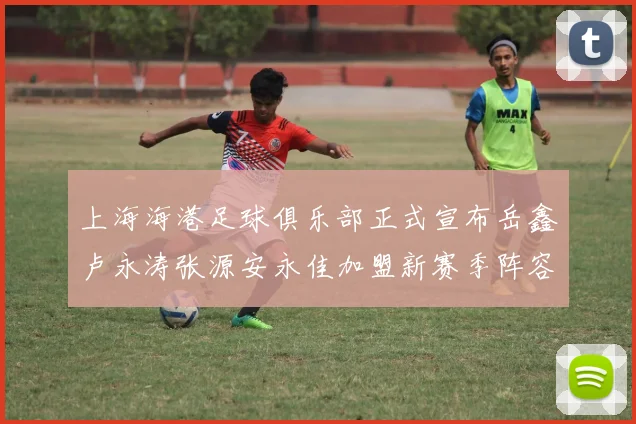 上海海港足球俱乐部正式宣布岳鑫卢永涛张源安永佳加盟新赛季阵容更新